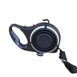 Furendo Haustierzubehör|Reinigungswerkzeuge Für Haustiere-Einziehbare Hundeleine mit Wasserflasche – Reise-Haustierzubehör für Hunde