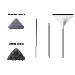 The Blissful Bath Badezimmer-Einziehbarer Fenstermopp – Multifunktionaler Glasreiniger