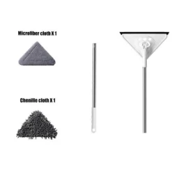 The Blissful Bath Badezimmer-Einziehbarer Fenstermopp – Multifunktionaler Glasreiniger