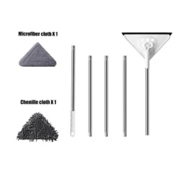 The Blissful Bath Badezimmer-Einziehbarer Fenstermopp – Multifunktionaler Glasreiniger