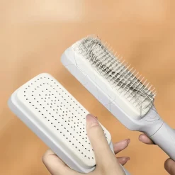 PureGlow Männerpflege|Frauenpflege-Einziehbarer Luftkissenkamm – Frizz-freies Haar-Tool