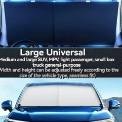 Wild u0026 Free Gear Autozubehör|Automobilindustrie-Einziehbarer Sonnenschutz fürs Auto – UV-Schutz für die Windschutzscheibe