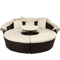 Nomad Gear Camping Im Freien|Outdoor-Artikel-Einziehbares Gartensofa-Set mit Baldachin