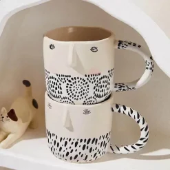 Plates u0026 More Küche & Esszimmer-Einzigartiger 3D-Kaffeebecher aus Keramik – 340 ml Design