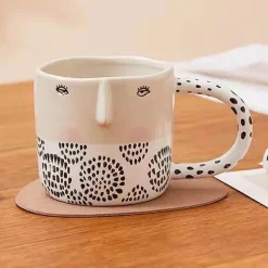 Plates u0026 More Küche & Esszimmer-Einzigartiger 3D-Kaffeebecher aus Keramik – 340 ml Design