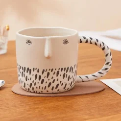 Plates u0026 More Küche & Esszimmer-Einzigartiger 3D-Kaffeebecher aus Keramik – 340 ml Design