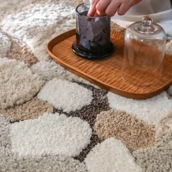 Warm Weaves Boden & Teppiche-Einzigartiger unregelmäßiger Flächenteppich - Dekorativer Akzentteppich