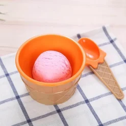 Little Nest Küche & Esszimmer-Eiscreme-Schalen-Set zum Schmelzen von Süßigkeiten – lustiges Dessert-Set