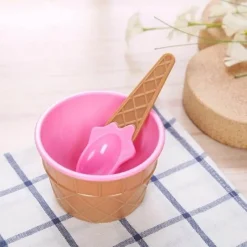 Little Nest Küche & Esszimmer-Eiscreme-Schalen-Set zum Schmelzen von Süßigkeiten – lustiges Dessert-Set