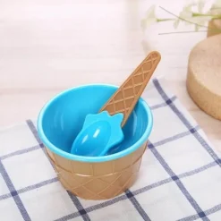 Little Nest Küche & Esszimmer-Eiscreme-Schalen-Set zum Schmelzen von Süßigkeiten – lustiges Dessert-Set