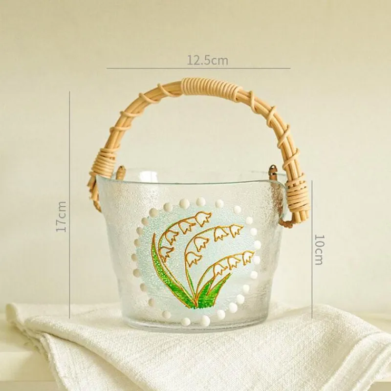 Decor Küche & Esszimmer-Eiskübel aus Bambus – Stilvoller tragbarer Getränkekühler