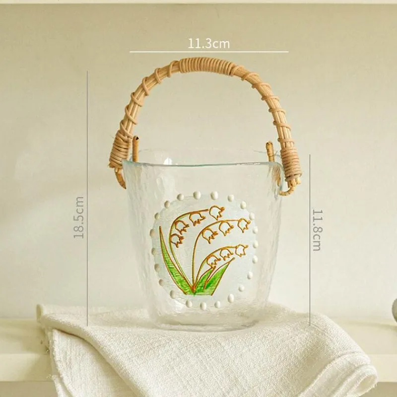 Decor Küche & Esszimmer-Eiskübel aus Bambus – Stilvoller tragbarer Getränkekühler