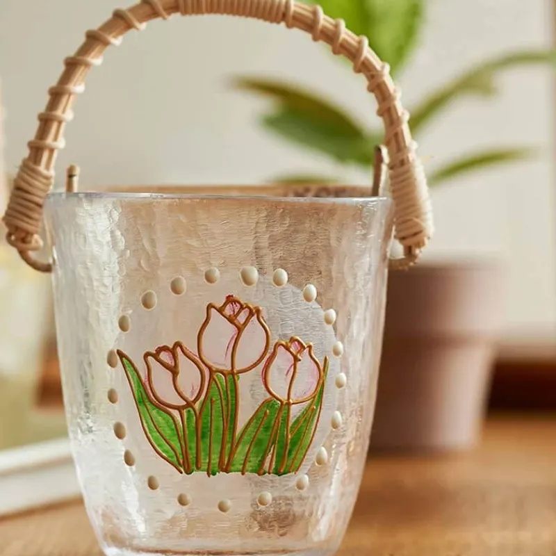 Decor Küche & Esszimmer-Eiskübel aus Bambus – Stilvoller tragbarer Getränkekühler