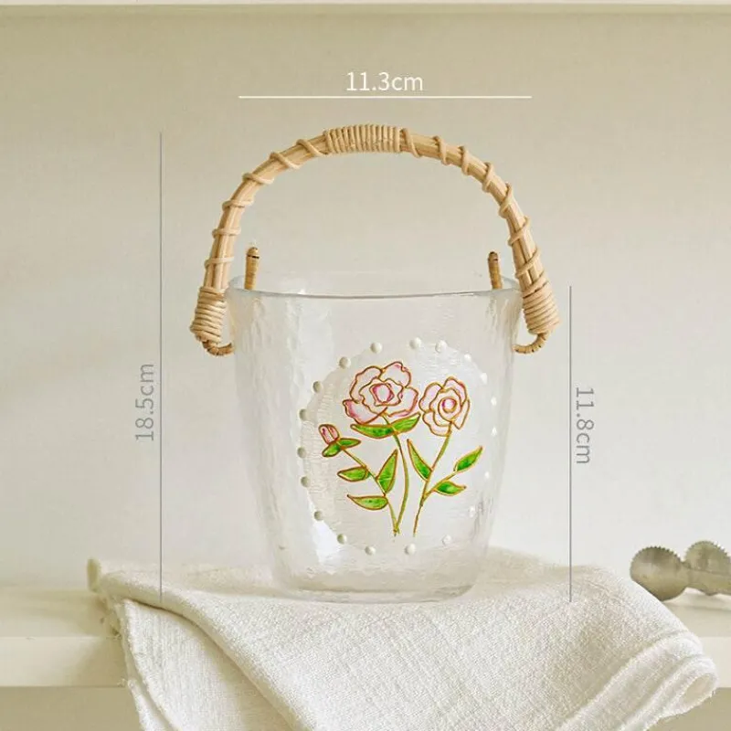 Decor Küche & Esszimmer-Eiskübel aus Bambus – Stilvoller tragbarer Getränkekühler