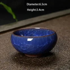 Plates u0026 More Küche & Esszimmer-Eisknackende Keramik-Teetasse – süße Kung-Fu-Espressotasse