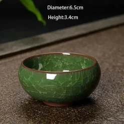 Plates u0026 More Küche & Esszimmer-Eisknackende Keramik-Teetasse – süße Kung-Fu-Espressotasse