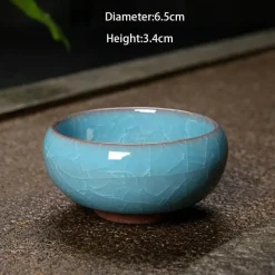 Plates u0026 More Küche & Esszimmer-Eisknackende Keramik-Teetasse – süße Kung-Fu-Espressotasse