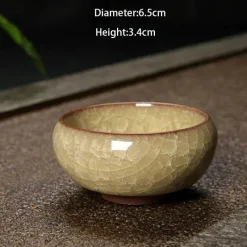 Plates u0026 More Küche & Esszimmer-Eisknackende Keramik-Teetasse – süße Kung-Fu-Espressotasse