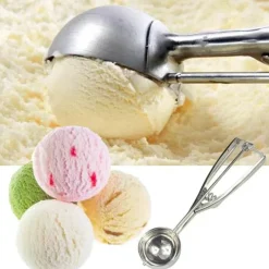 Tom Küche & Esszimmer-Eisportionierer aus Edelstahl – langlebiger Dessertlöffel