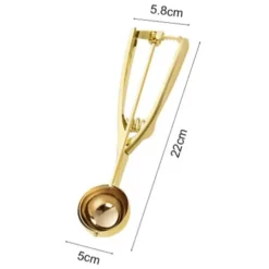 Tom Küche & Esszimmer-Eisportionierer aus Edelstahl – langlebiger Dessertlöffel