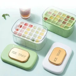 Space Savvy Küche & Esszimmer-Eiswürfelbereiter mit nur einem Druck – Müheloses Eiswürfelbereiten zum einfachen Kühlen