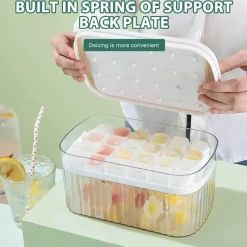 Space Savvy Küche & Esszimmer-Eiswürfelbereiter mit nur einem Druck – Müheloses Eiswürfelbereiten zum einfachen Kühlen