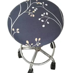 Tom Küche & Esszimmer-Elastischer Stuhlbezug mit Blumenmuster – Stilvoller, schmutzabweisender Schonbezug für Barhocker zu Hause