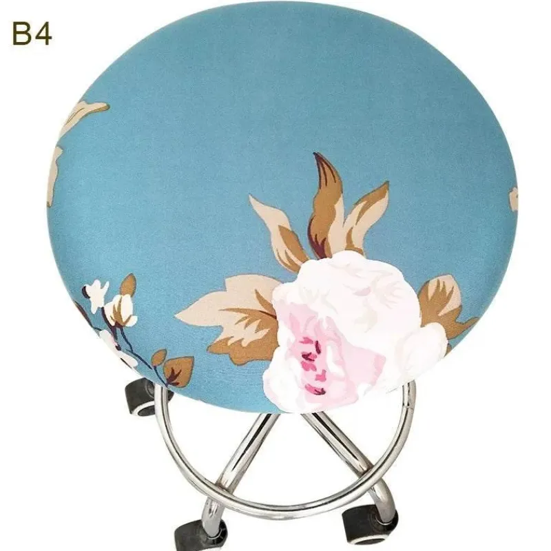 Tom Küche & Esszimmer-Elastischer Stuhlbezug mit Blumenmuster – Stilvoller, schmutzabweisender Schonbezug für Barhocker zu Hause