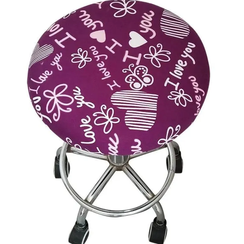 Tom Küche & Esszimmer-Elastischer Stuhlbezug mit Blumenmuster – Stilvoller, schmutzabweisender Schonbezug für Barhocker zu Hause