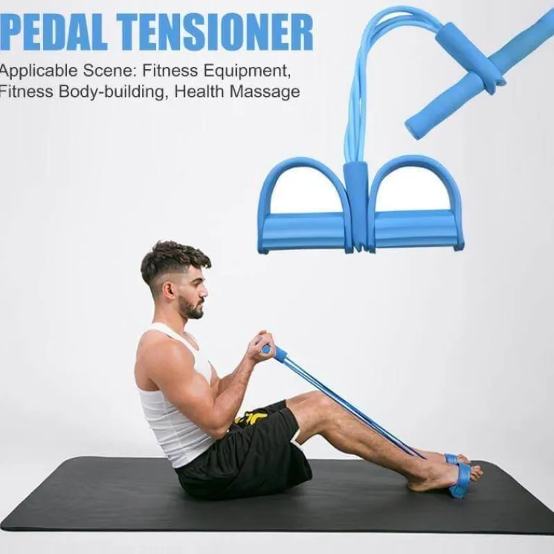 The Relaxation Nook Fitness-Gadgets|Gesundheits- Und Entspannungstools-Elastisches Fußpedal-Widerstandsband – Multifunktionales Trainingsgerät