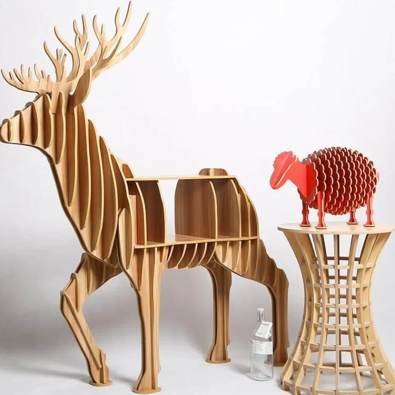 Comfort u0026 Style Möbel-Elch-Couchtisch – Kreative High-End-Holzmöbel