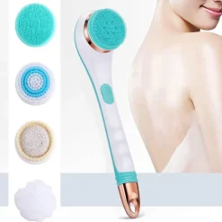 The Blissful Bath Badezimmer-Electric Bath Massager Brush - Spa Exfoliating Silicone Tool
