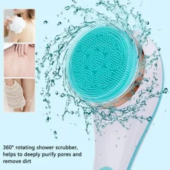 The Blissful Bath Badezimmer-Electric Bath Massager Brush - Spa Exfoliating Silicone Tool