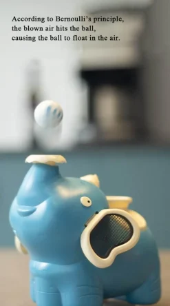 The Decor Haven Babyspielzeug-Elefanten-Luftbefeuchter – Musikalisches Schwebeball-Design