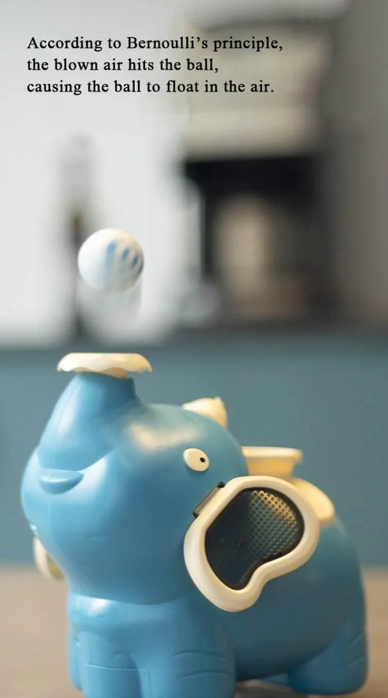 The Decor Haven Babyspielzeug-Elefanten-Luftbefeuchter – Musikalisches Schwebeball-Design