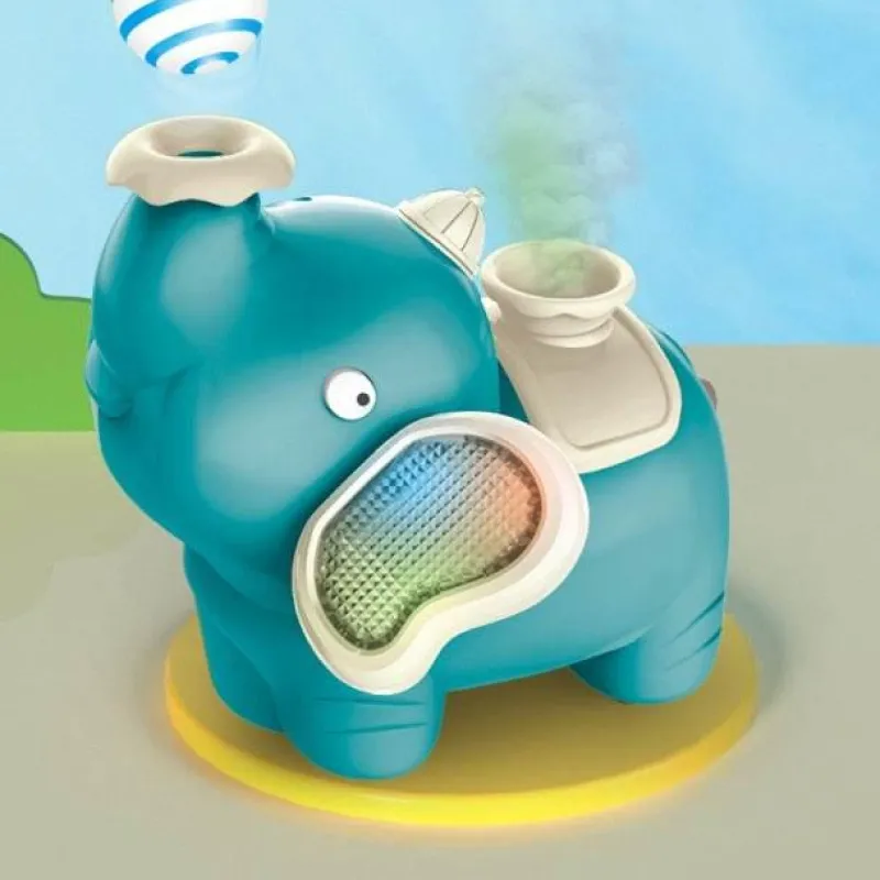 The Decor Haven Babyspielzeug-Elefanten-Luftbefeuchter – Musikalisches Schwebeball-Design