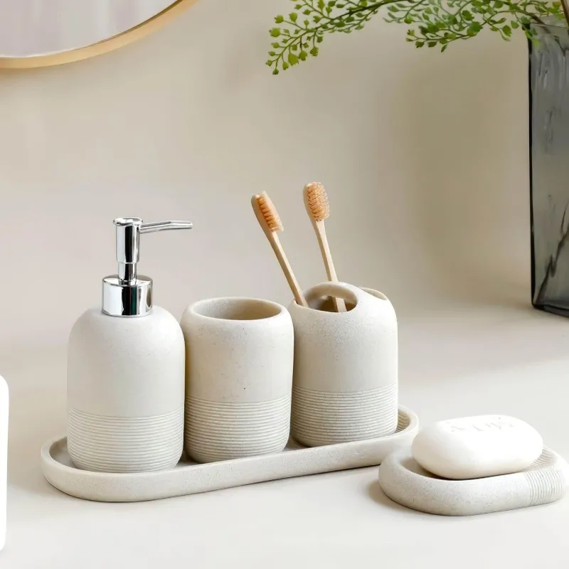 The Bath Nook Badezimmer-Elegant Bathroom Accessories Set - Regal Bath Decor