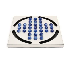 Pinetti Spielzeug & Spiele-Elegant Blue Pawns Peg Solitaire Game