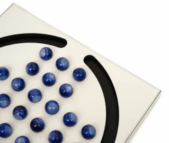 Pinetti Spielzeug & Spiele-Elegant Blue Pawns Peg Solitaire Game