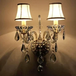 Comfort u0026 Style Beleuchtung-Elegant Crystal Wall Sconces - Luxury European Lighting