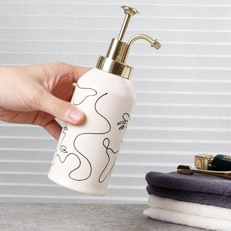 The Bath Nook Badezimmer-Elegant Line Drawing Bathroom Set - Stylish Home Decor Essentials