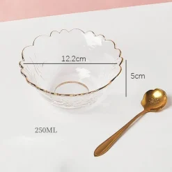 Elegance at the Table Küche & Esszimmer-Elegante Blumenschale aus Glas – dekorative Schale für den Mittelpunkt