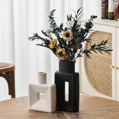 Flourish Vases Wohndeko-Elegante dekorative Vase – schicker Akzent für die Inneneinrichtung