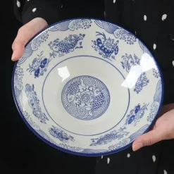 Elegance at the Table Küche & Esszimmer-Elegante Fischschale aus Keramik – perfekt für Suppenreis und Serviergerichte