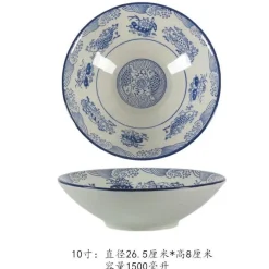 Elegance at the Table Küche & Esszimmer-Elegante Fischschale aus Keramik – perfekt für Suppenreis und Serviergerichte