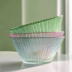 Elegance at the Table Küche & Esszimmer-Elegante Glasschale mit Farbverlauf – Dekoratives Herzstück
