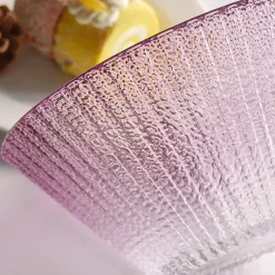 Elegance at the Table Küche & Esszimmer-Elegante Glasschale mit Farbverlauf – Dekoratives Herzstück