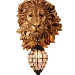 Glow Haven Beleuchtung-Elegante Löwen-Wandlampe – Tier-Wandleuchte