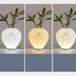 Bright Accents Beleuchtung-Elegante Vasen-Tischlampe – Kreatives Glasdesign
