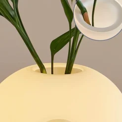 Bright Accents Beleuchtung-Elegante Vasen-Tischlampe – Kreatives Glasdesign